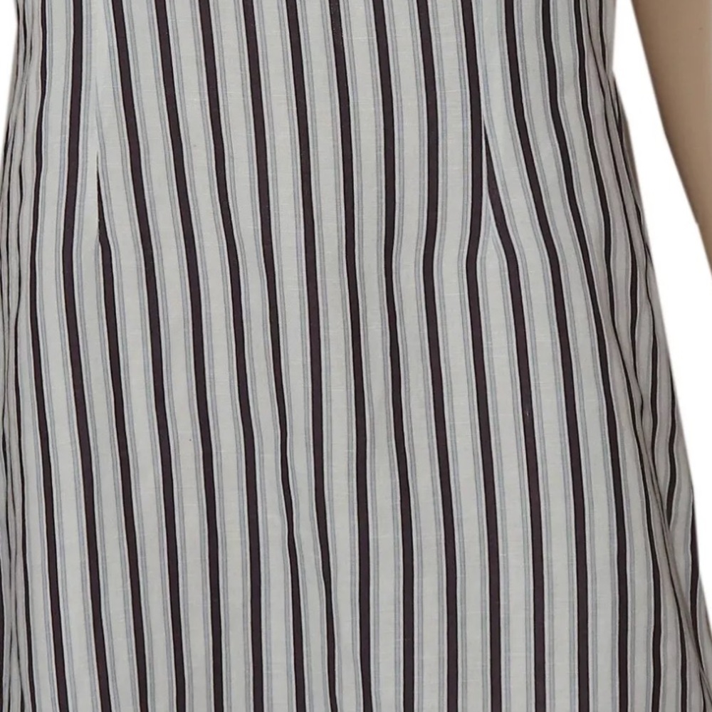 Anthropologie striped linen low back Dress new small - Picture 5 of 7